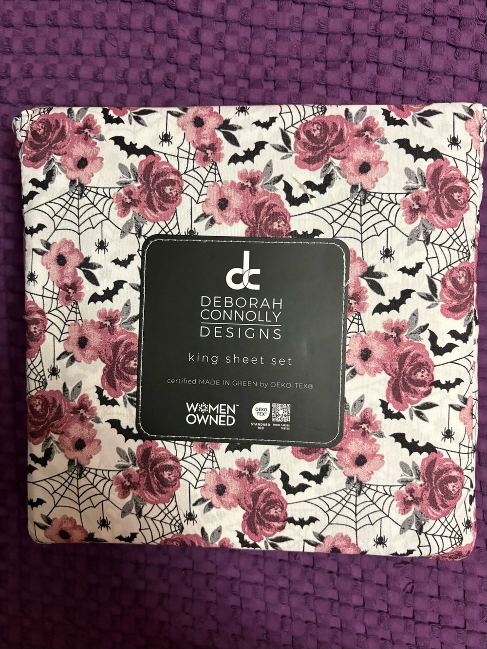 King Sheet Set — Pink Floral Print